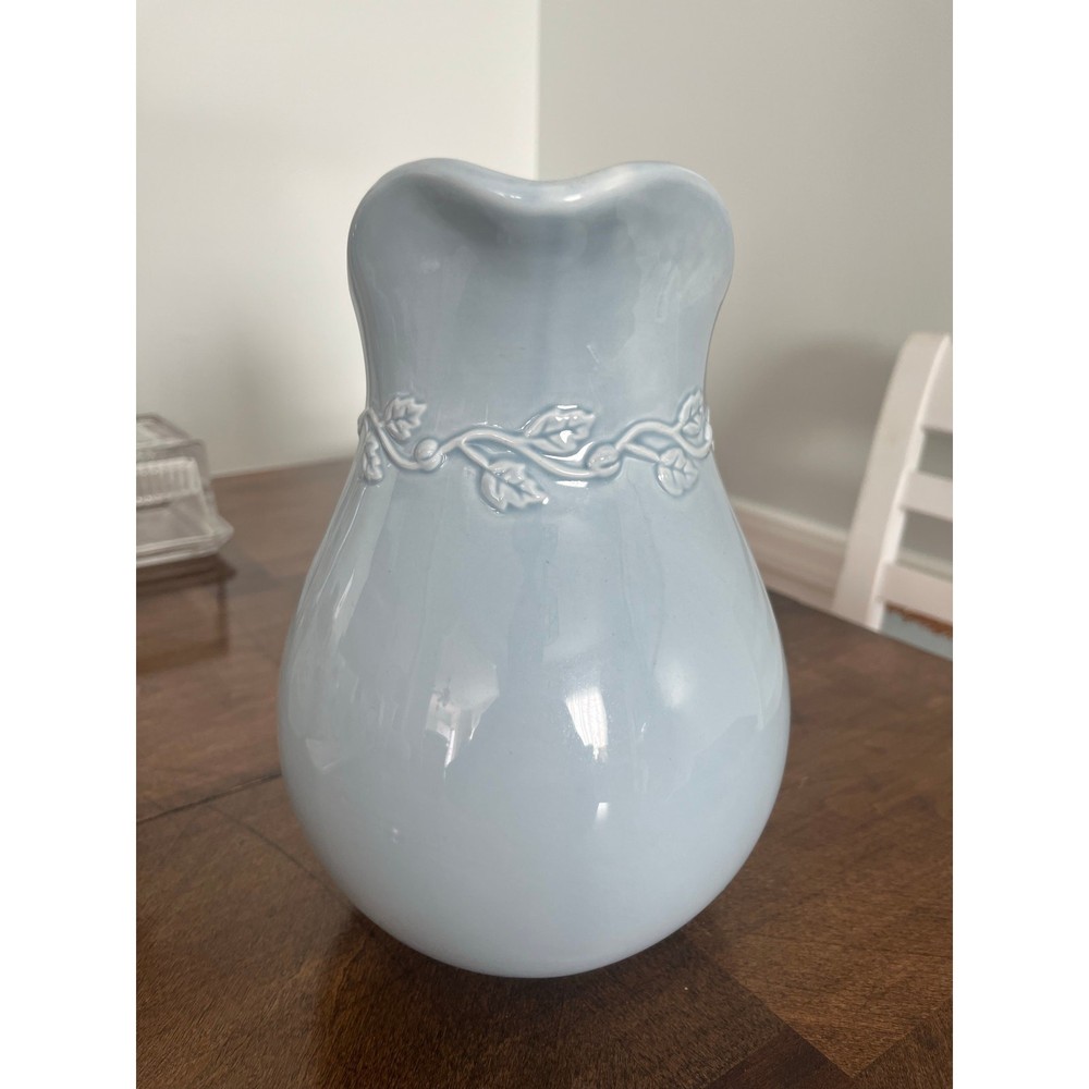 Enesco Light Blue Pitcher "Country Gate”
