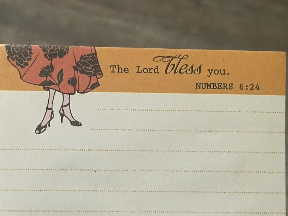 VTG DAYSPRING Note Caddy Psalm/Number Verses 150 Sheets 3 Note Pads Notes Lists