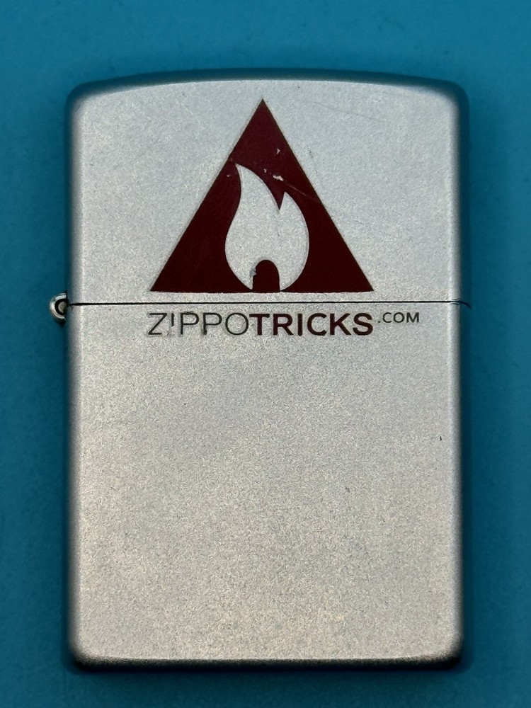Vintage 2003 Zippo Tricks Chrome Zippo Lighter