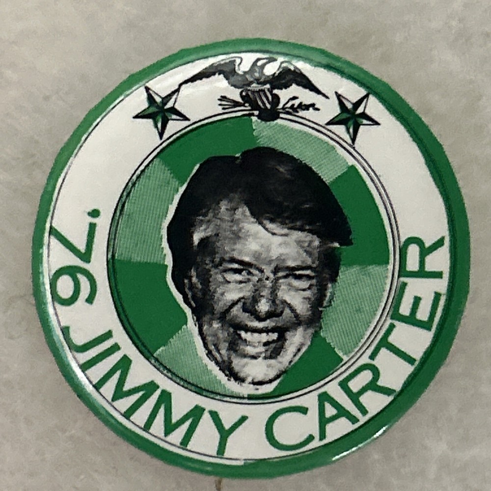 ‘76 Jimmy Carter  1 1/4”  pinback button