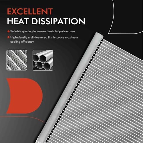 Engine Coolant Radiator Assembly Compatible with Smart Fortwo 2008-2015,