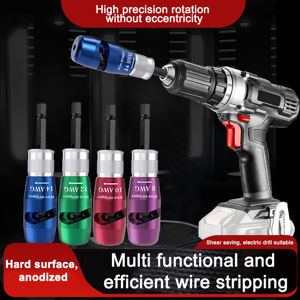 US Wire Stripper for Drill Wire Stripping and Twisting Tool Upgrade Electrical*