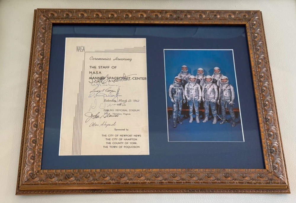 Mercury 7 Signed Crew Ceremony Program 1962