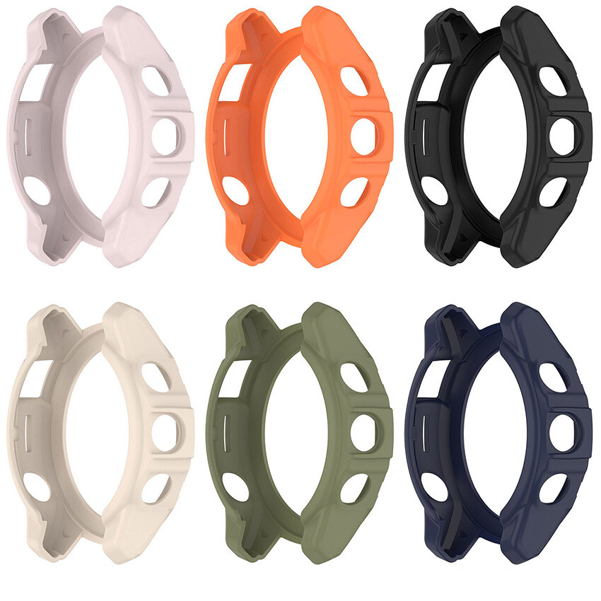 Armor Skeleton Half Wrap Protective Case Watch Case Part for Garmin Fenix E 47mm