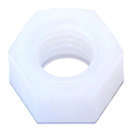 3/8"-16 Nylon Plastic Coarse Thread Hex Nuts (15 pcs.)