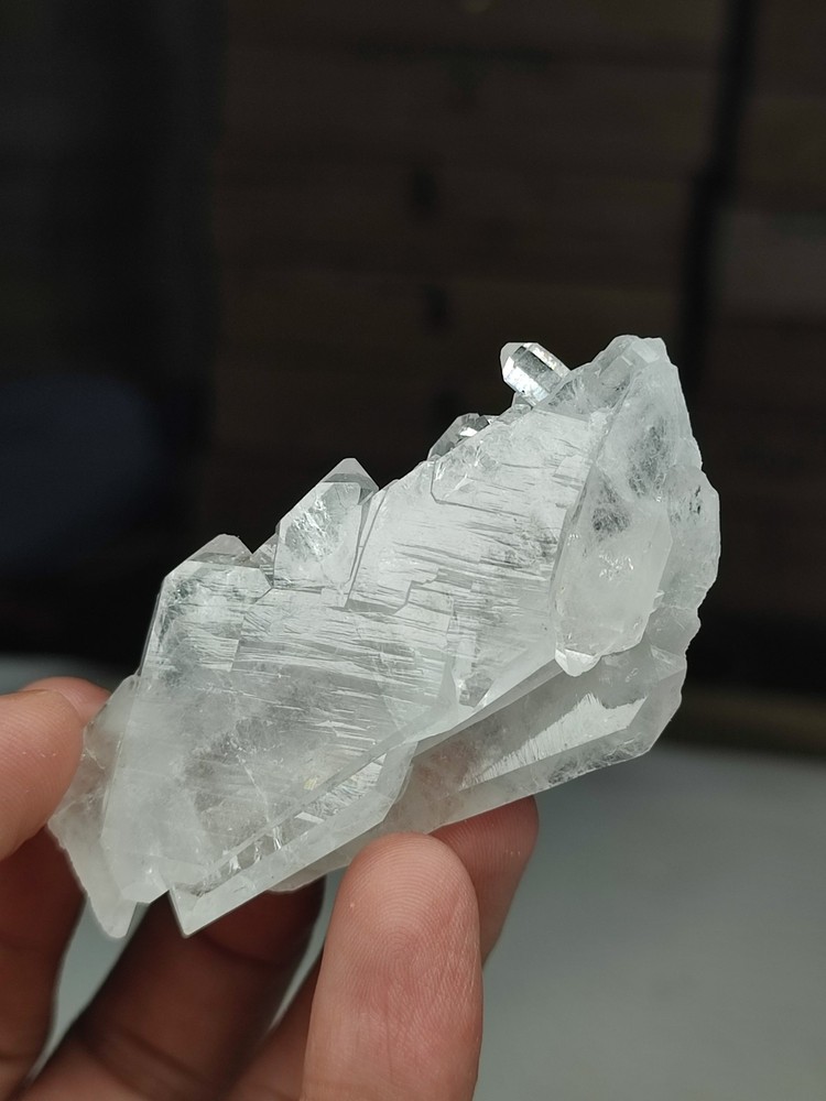 Faden Quartz Crystal With Good Luster & Nice Termination-Pak.