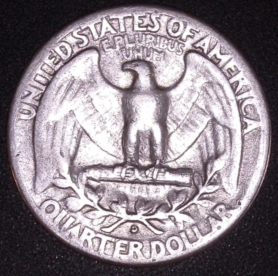 1947-D WASHINGTON SILVER QUARTER