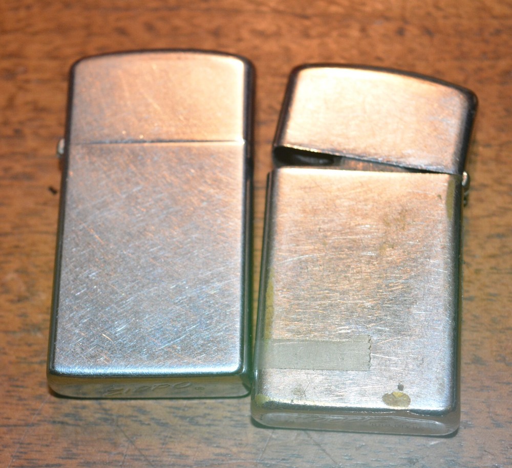 VTG ZIPPO Lighters (5) TWO CASES