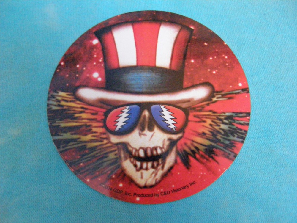 Grateful Dead Psycle Sam Lightning Bolt Glasses 4 Inch Sticker