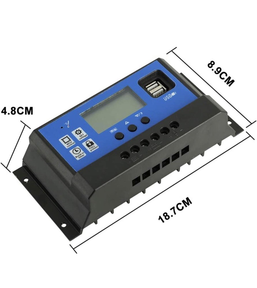 60A Solar Charge Controller,Intelligent USB Port