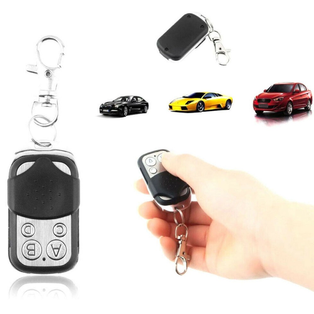 2Pcs Universal Fixed Code 4 Button Gate Garage Opener Remote Control 433 MHz