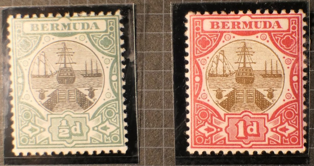 Bermuda Scott # 28-29, Mint OG HR