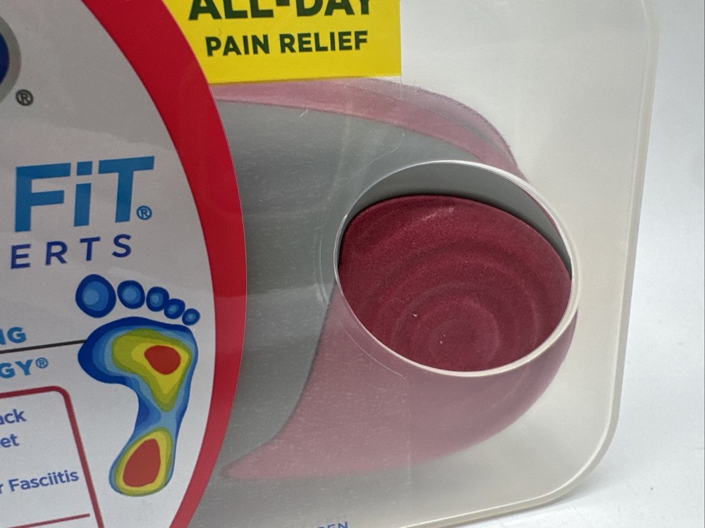 Dr. Scholls CF 440 Custom Fit Orthotic Inserts - Red New Sealed