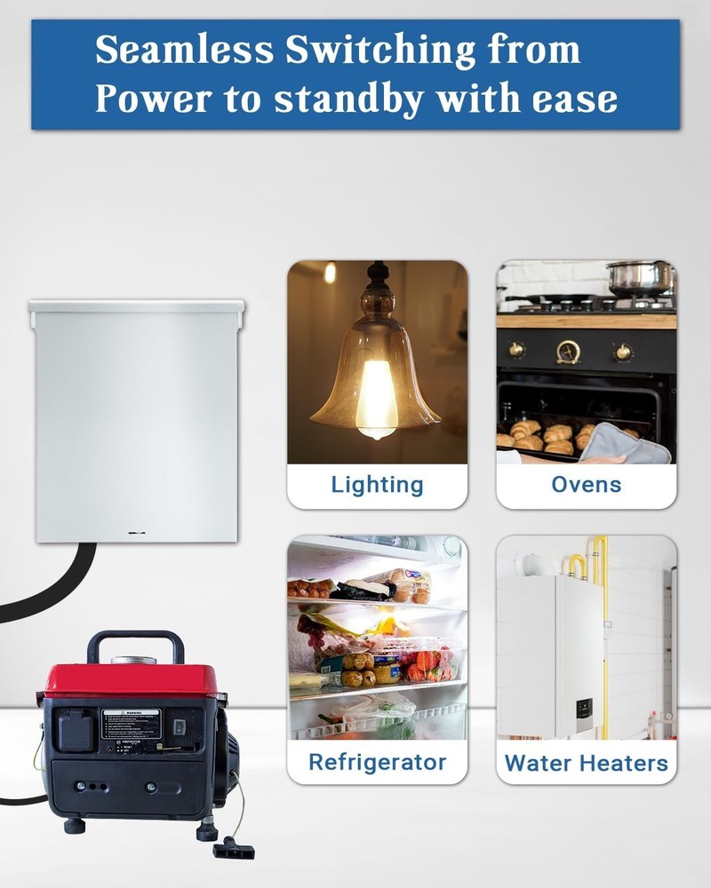 63A Generator Transfer Switch, 3P Heavy Duty Automatic Transfer Switch, 120/240V