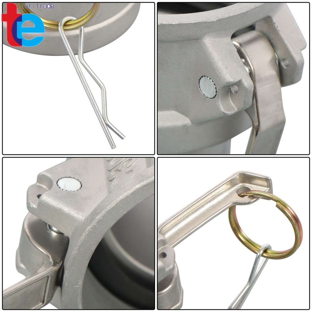 3in Aluminum Camlock Coupler C Type - Lever & Serrated Tail 2-Pack