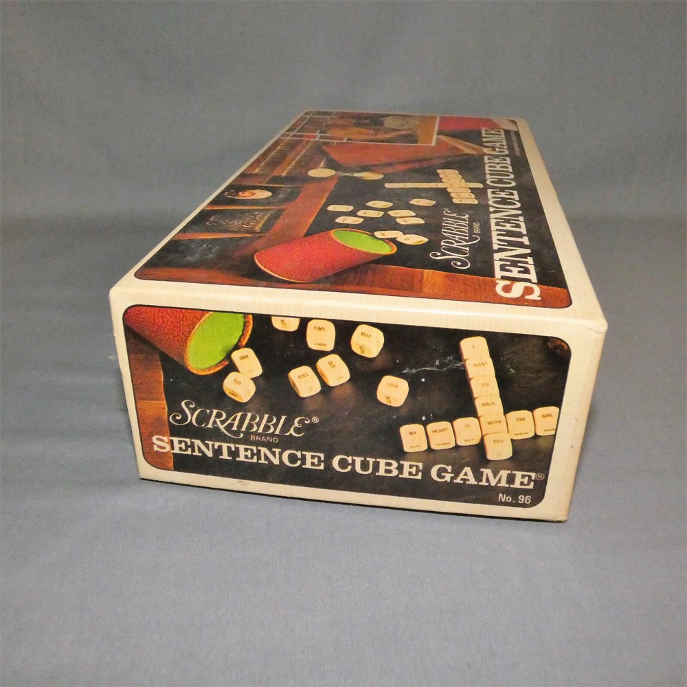 Vintage 1971 Scrabble Sentence Cube Game U.S.A.