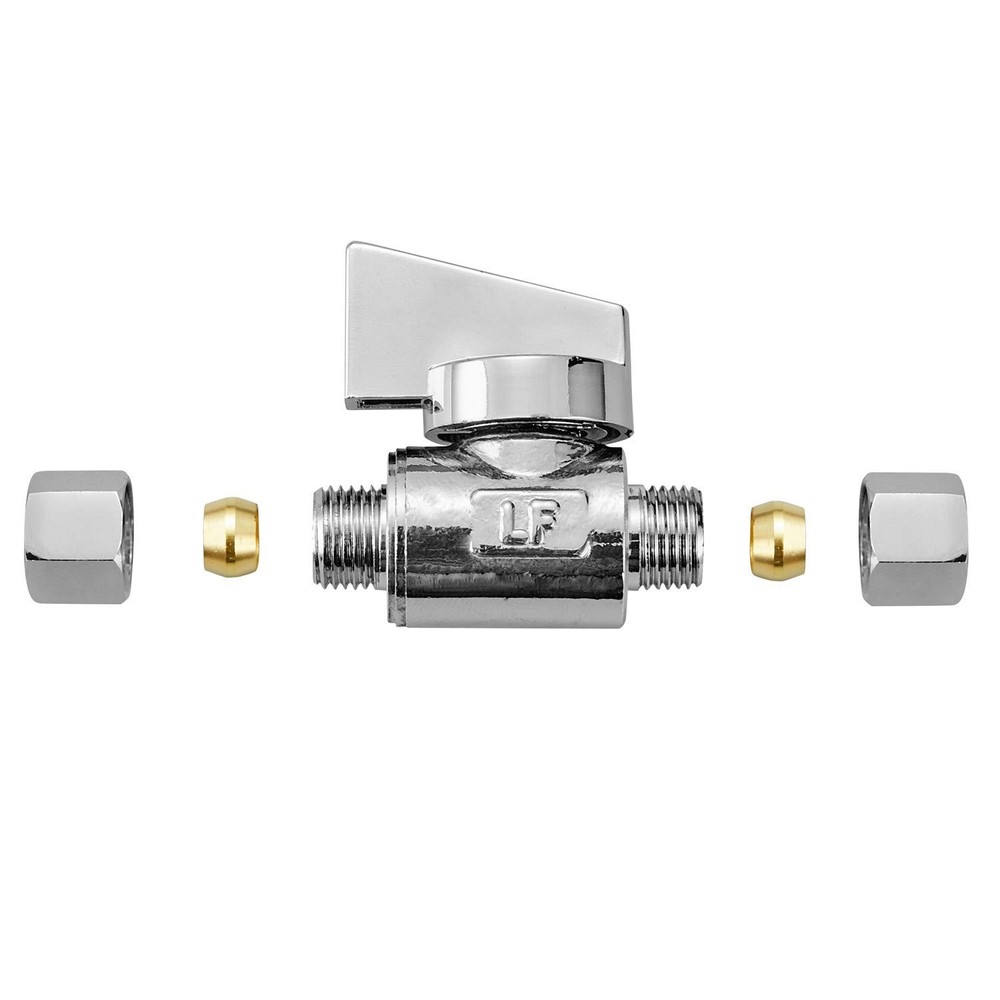 Minimprover 2 Pack Premium Brass 1/4" Compression x 1/4" Compression Angle Va...