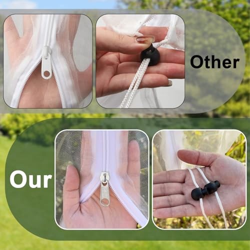 4 Pack 10x10ft Fruit Tree Netting - Bird Proof Tree Nets for 10x10ft(4Packs)
