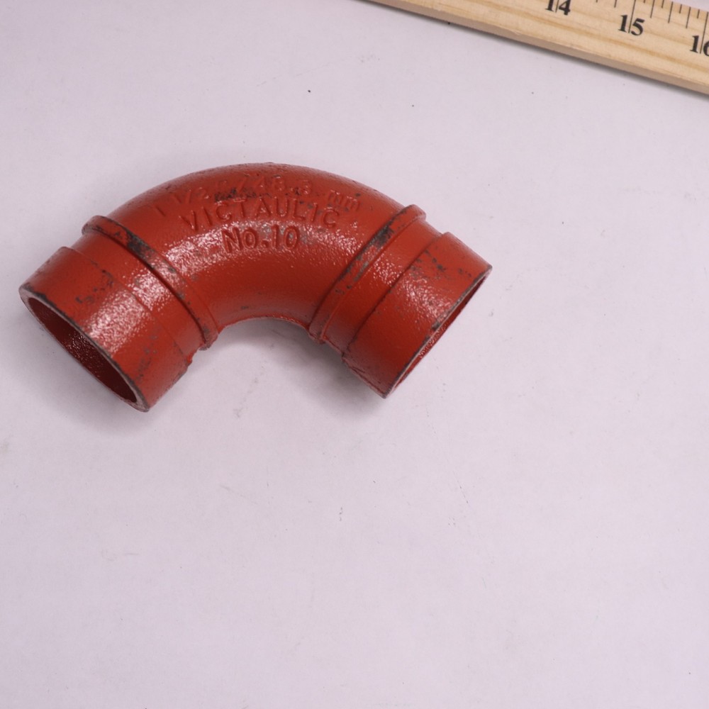 Victaulic #10 Elbow Pipe Fitting Galvanized 1-1/2"
