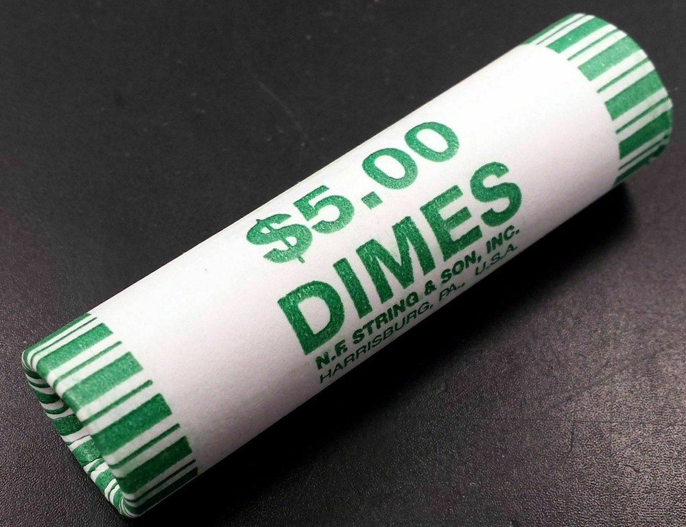 1995-P Uncirculated ROOSEVELT DIME ROLL 💥💥💥💥💥💥💥💥💥💥💥💥💥💥💥💥💥💥💥💥