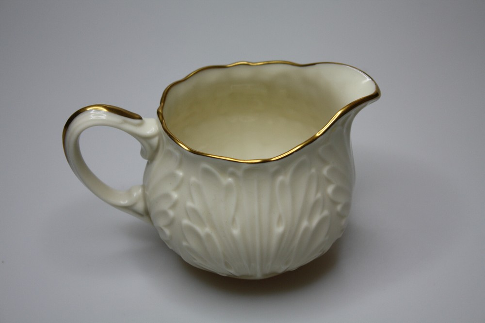 Lenox Cottage Collection Creamer ONLY - Embossed Pattern Gold Trim