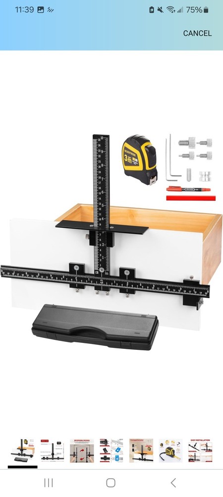 Silient Work Cabinet Hardware Jig Precision, Accurate Fast Installation