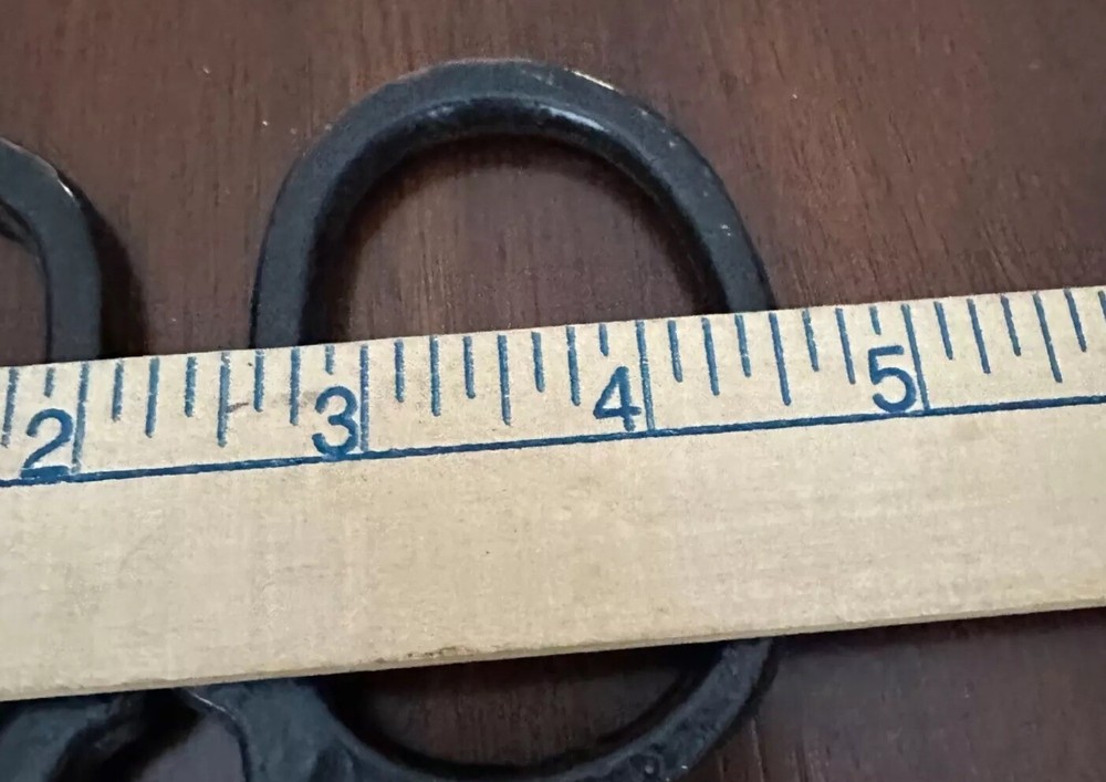 12” Vintage Cast Iron Scissors With Rustic Industrial Design