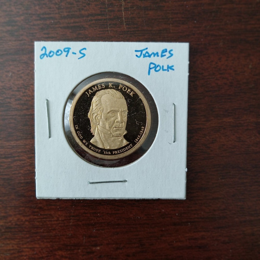 1- 2009-S   JAMES POLK  Dollar   PROOF