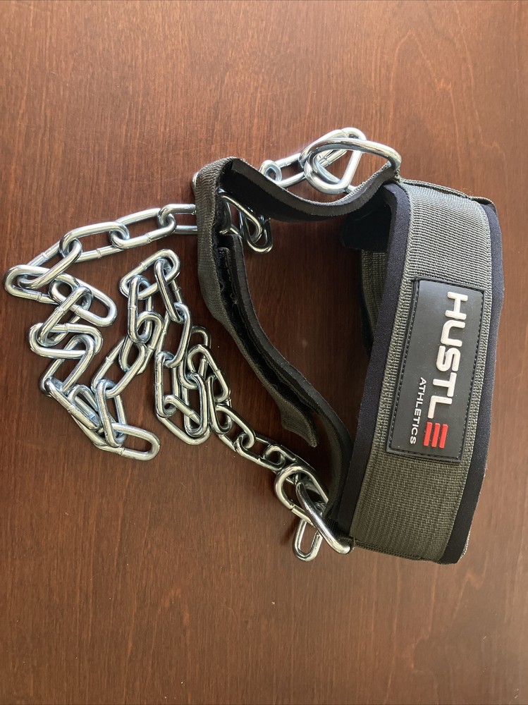 Head Neck Harness with Chain for Weight Lifting Training Adjustable Strap