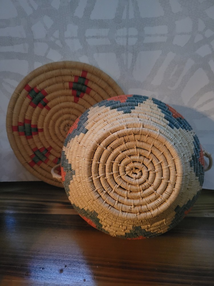 Vintage Handmand Coil Basket