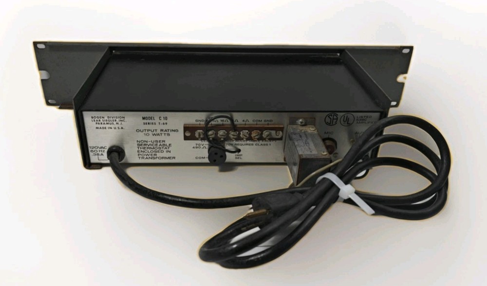 VINTAGE RACKMOUNT BOGEN CHALLENGER AMPLIFIER MODEL# C-10 -- WORKS!!