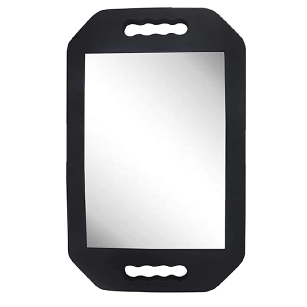 mpowtech Double Handle Mirror - Large 16.1"L x 9.8"W, 1 Pack Black-rectangle