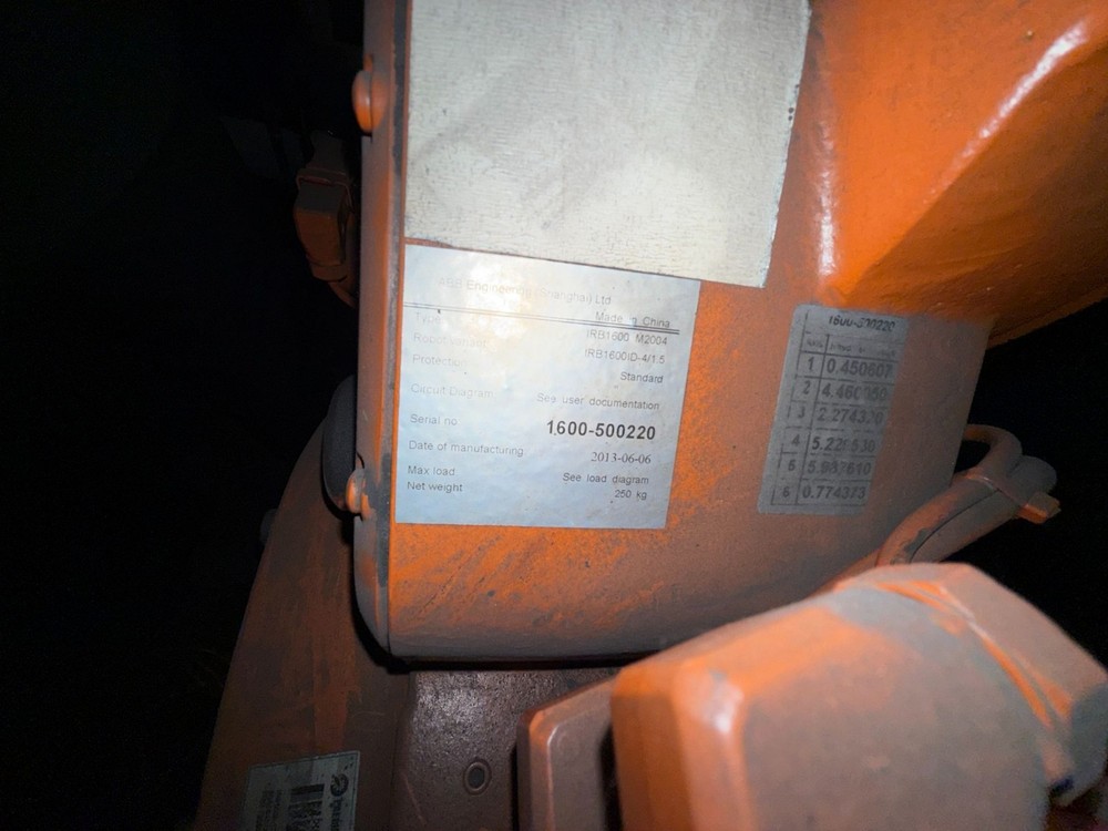 ABB Single IRB1600 Mig Cell w/ IRC5 Controls USED AS-IS