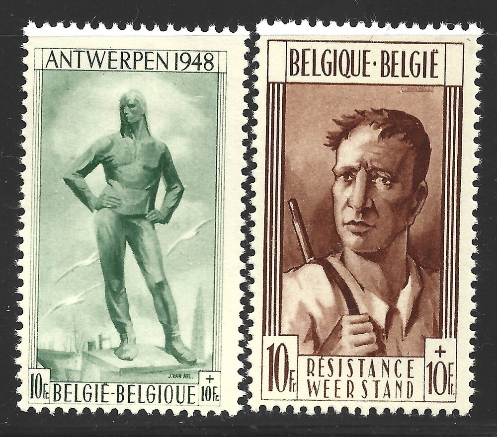 Belgium, Scott #B460-B461, Monuments, MH