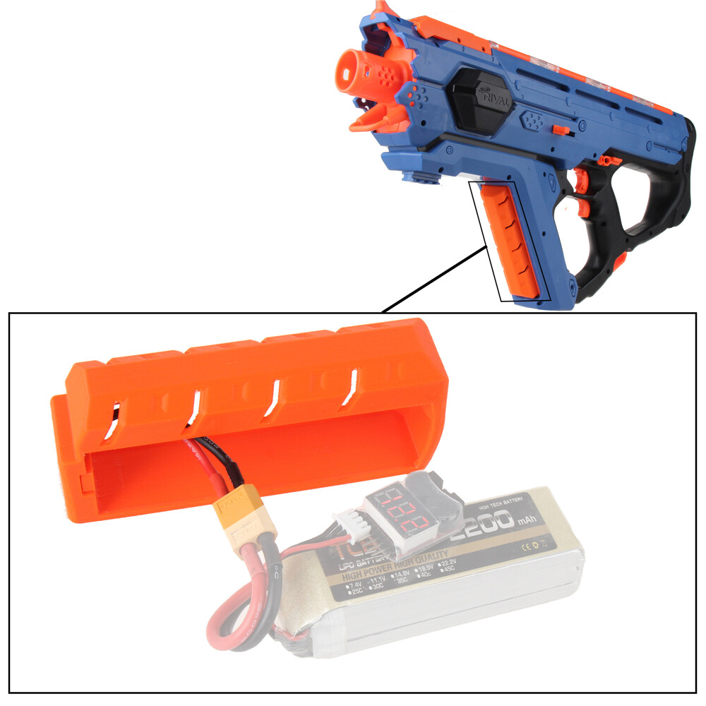 Workermod Extended Lipo Battery Cover3D Print for Rival Perses Modify Toy