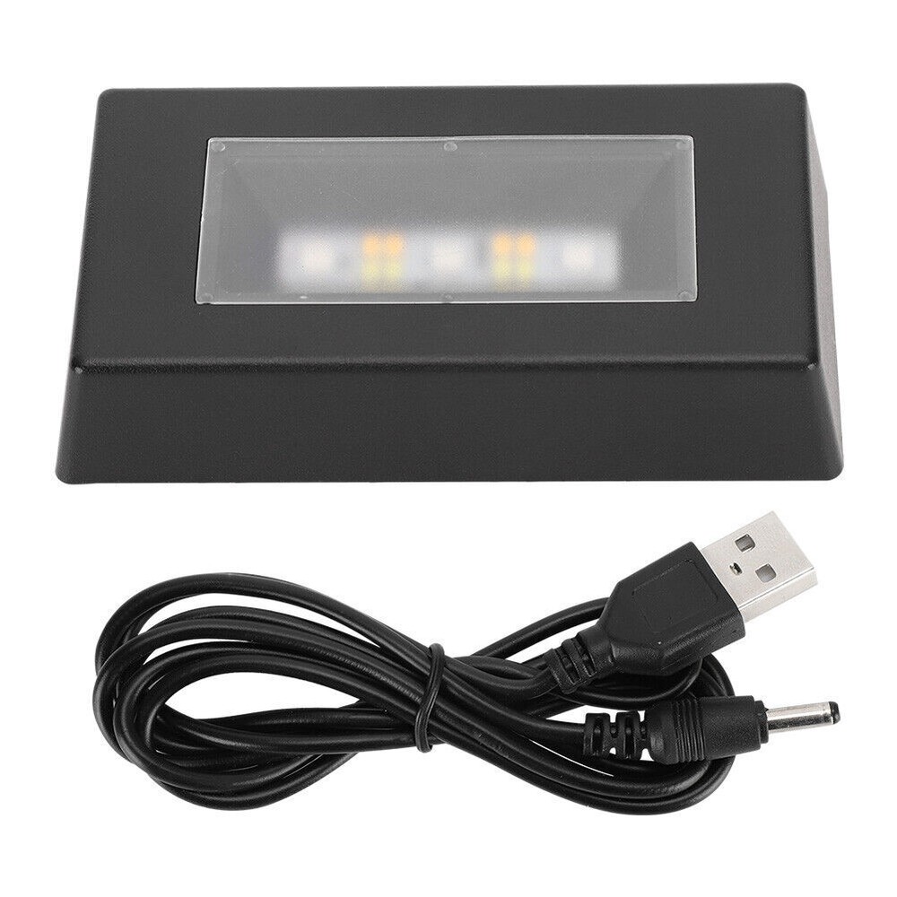 2Pcs LED Display Base Crystal Light Stand With USB Cable for 3D Crystal Statues