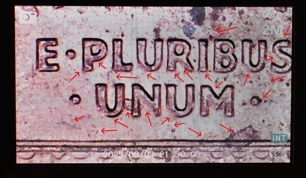 2001 Penny Multi Strike Error Double Die, Die Cracks, Initials Obscured