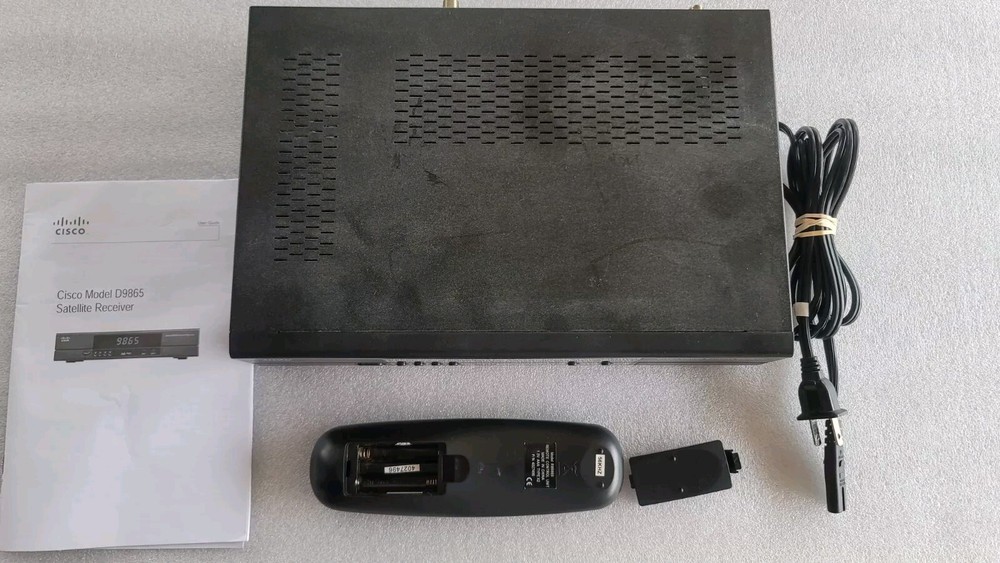 Cisco D9865-H Satellite Receiver WITH REMOTE & MANUAL