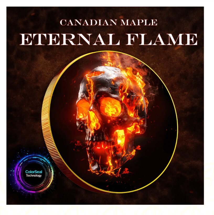 2024 Canada Maple Leaf Eternal Flame 1 oz Silver Coin