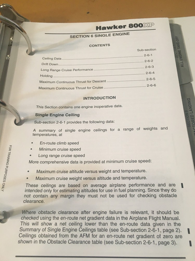 Hawker Beechcraft 800XP Air Crew Performance Manual