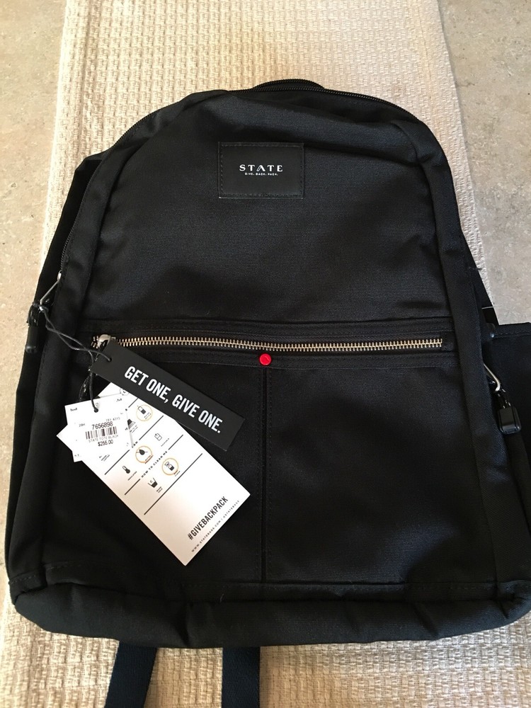 STATE #GIVEBACKPACK Tote In Black NWT