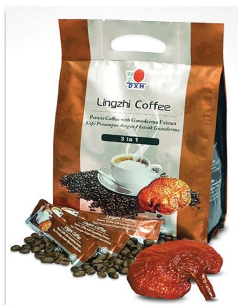DXN Lingzhi 3 in 1 Ganoderma Premium Coffee with Ganoderma Extract - (25 x 20gm)