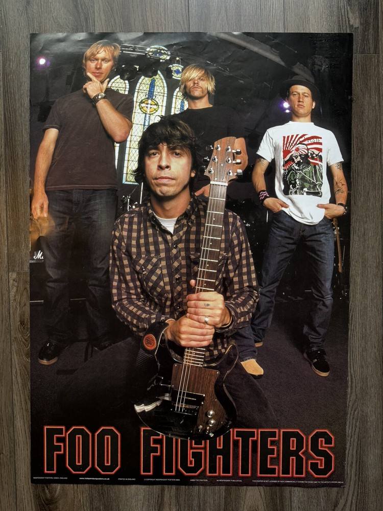 Extremely Rare Foo Fighters Poster UK, Probably Was Never Released. 24x36
