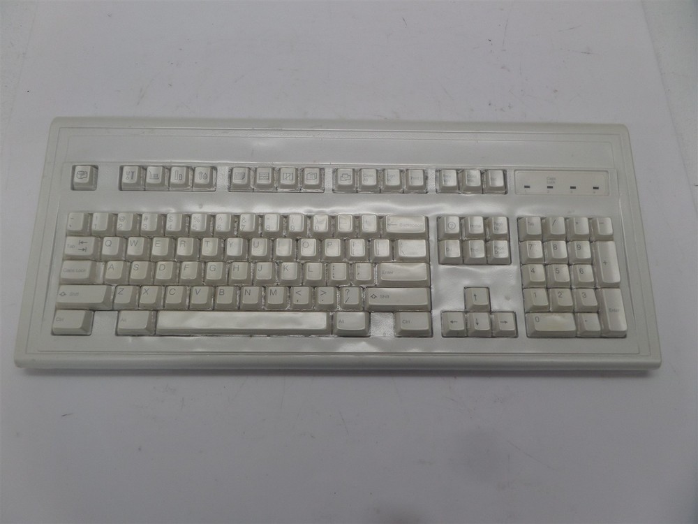 Siemens EKT-101 Clicky PS/2 Computer Keyboard w/ Protective Casing
