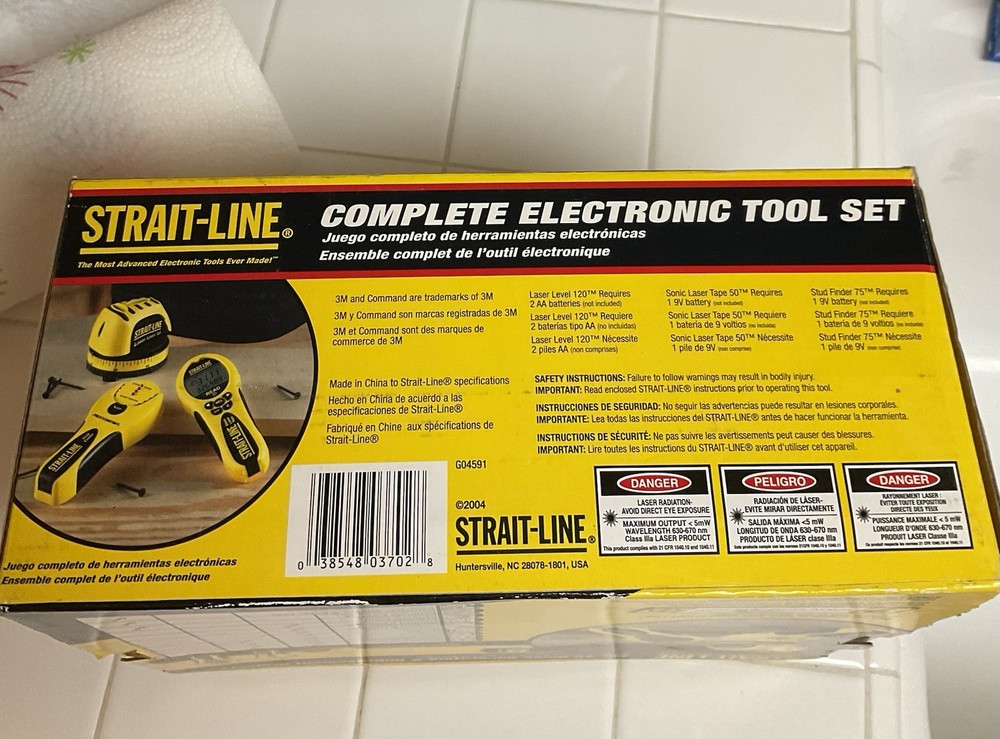 Straight-Line Laser Tool Set NIB