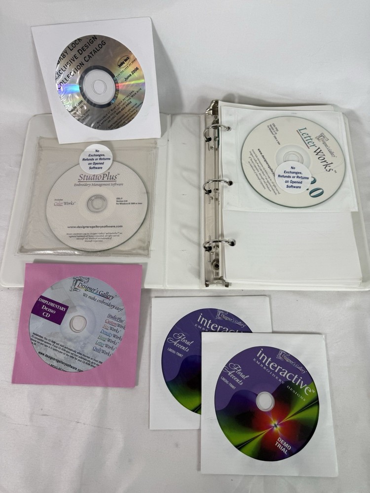 Designer's Gallery Studio Plus Embroidery Management Software + Color Works +++