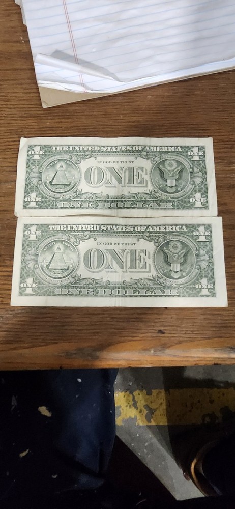 Extra Green Ink Smear & Green Seal Misaligned Print Errors 2017A $1 Bill