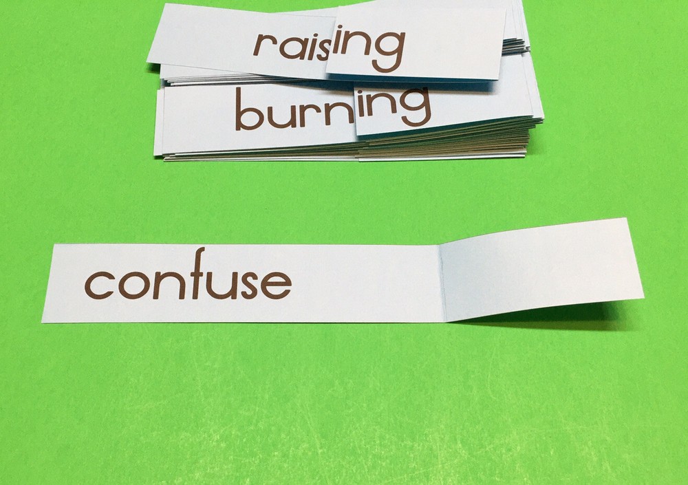 Word Ending “ ing ” Inflectional Ending Cards - Reading Activity Word Study