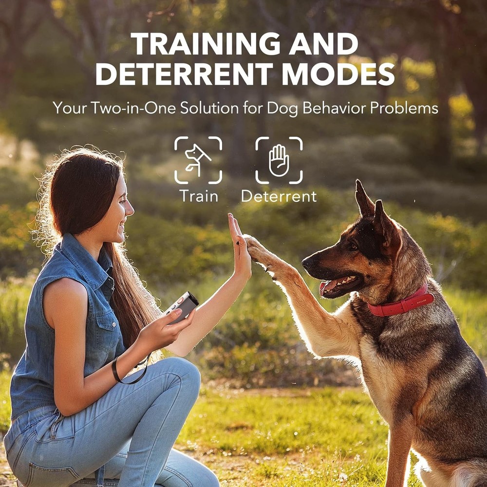 Ultrasonic Dog Repeller Anti Bark Device Stop Barking Humane Pet Training Tool