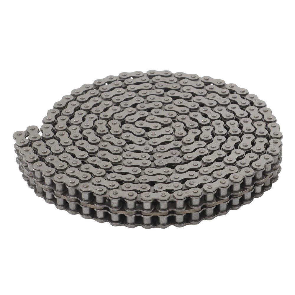10 Feet #40-2 Double Strand Roller Chain Includes 2 Master Links